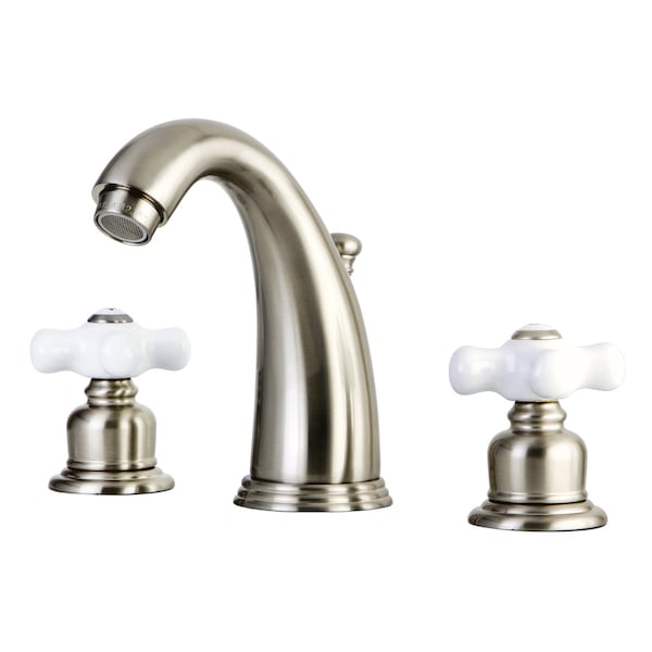 Widespread Bathroom Faucet, Brushed Nickel